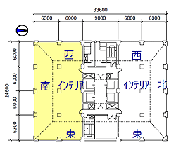 図1　オフィス基準階平面図